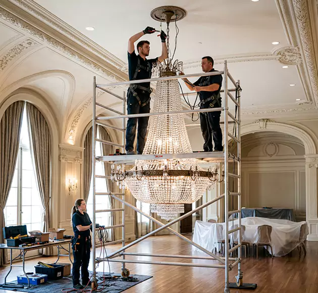 Professional Chandelier Installation: Your Local Fixture Team in Lowell, AR